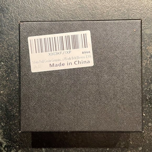 Full-Grain Leather Belt, Brown (NWOT) - Picture 4 of 8